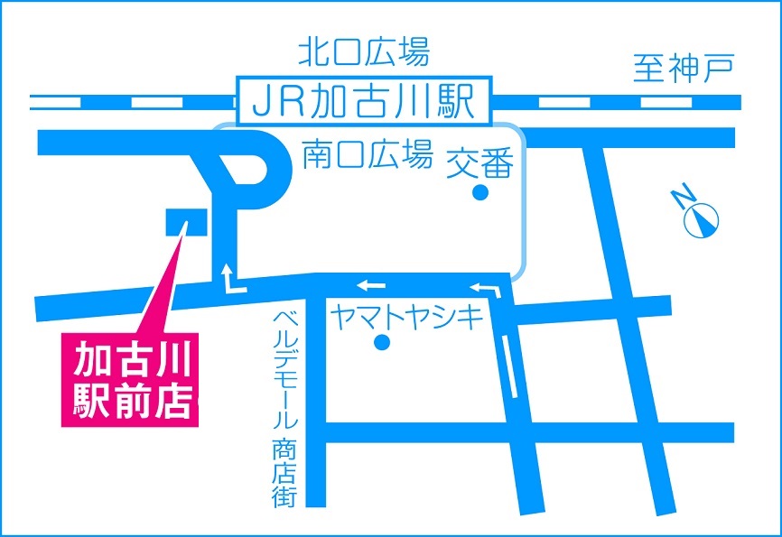 お店の地図です