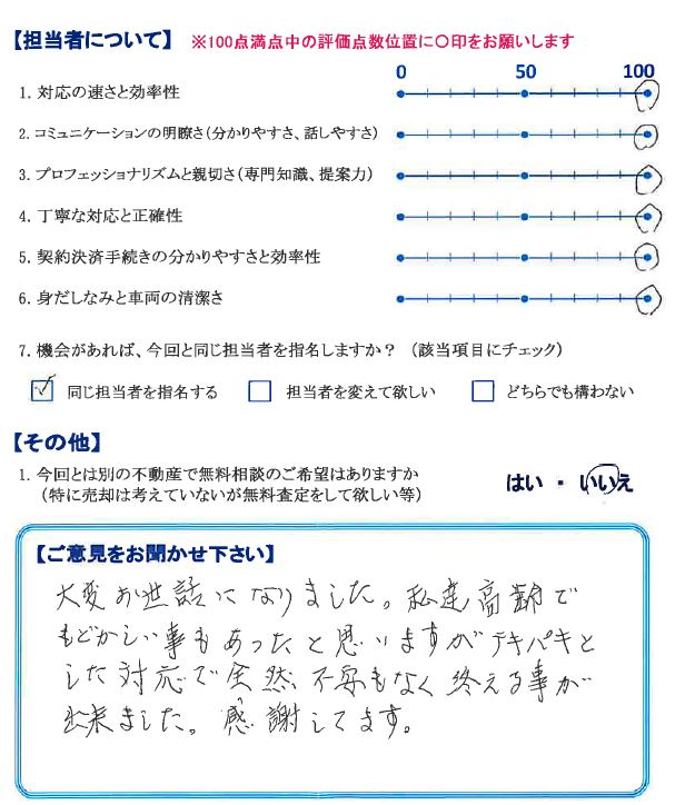 感謝しています